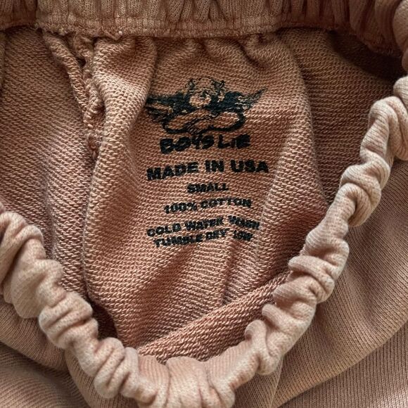 Boys Lie Tan Track Pants with Graphic Patch - Picture 6 of 6